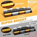 HLAUTO 48 LED Emergency Dash Strobe Lights