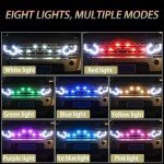 4PCS Rechargeable LED Strobe Lights with Remote
