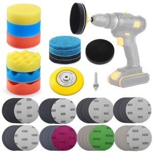 Car Headlight Restoration Kit with Polishing Discs