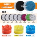 Car Headlight Restoration Kit with Polishing Discs
