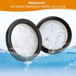 4" Round LED Trailer Light Kit - 2 Pcs