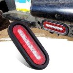 6.4" Oval LED Trailer Tail Light Set 4Pcs
