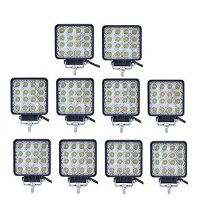Turboo 10PCS 4" 48W LED Off-Road Light Bar