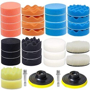 33-Piece Foam Buffing and Polishing Pad Kit