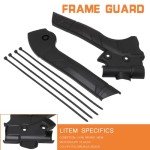 NACORE Black Motorcycle Frame Guards for DRZ400