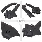 NACORE Black Motorcycle Frame Guards for DRZ400
