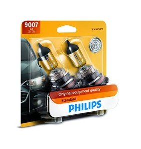 Philips 9007B2 Standard Halogen Headlight Bulbs, 2-Pack