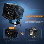 Nilight 3-Inch Amber LED Pods with Wiring Harness