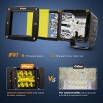 Nilight 3-Inch Amber LED Pods with Wiring Harness