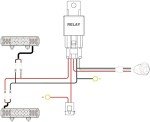 Nilight 3-Inch Amber LED Pods with Wiring Harness