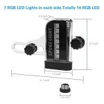 LED Waterproof Bike Wheel Lights with Auto Patterns