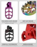 JFG Racing Dirt Bike Foot Pegs - Purple