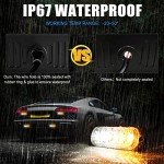 XTAUTO 10pcs Amber White LED Strobe Lights