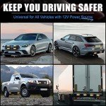 XTAUTO 10pcs Amber White LED Strobe Lights