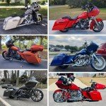 Harley Touring FLH Motorcycle Side Covers - Unpainted