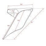 Harley Touring FLH Motorcycle Side Covers - Unpainted