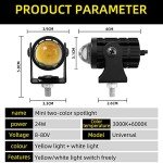 2-Pack 24W LED White Amber Spotlight Set