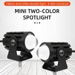 2-Pack 24W LED White Amber Spotlight Set