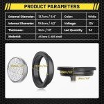 Oyviny Super Bright 4" Round LED Trailer Lights