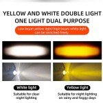 2-Pack 24W LED White Amber Spotlight Set