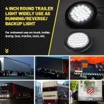 Oyviny Super Bright 4" Round LED Trailer Lights