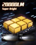 CROSSPASSION H11 LED Fog Light Bulbs - 20000LM