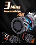 CROSSPASSION H11 LED Fog Light Bulbs - 20000LM