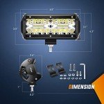Nilight 6.5 Inch LED Pods 120W Off-Road Lights