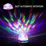 RGB Rotating LED Party Light Bulb - 2 Pack