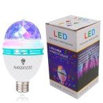 RGB Rotating LED Party Light Bulb - 2 Pack