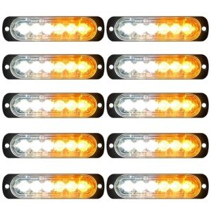 10-Pack LED Emergency Strobe Lights for Vehicles