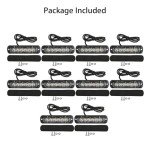 10-Pack LED Emergency Strobe Lights for Vehicles