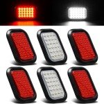 6PCS LED Trailer Tail and Reverse Lights Set