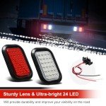 6PCS LED Trailer Tail and Reverse Lights Set