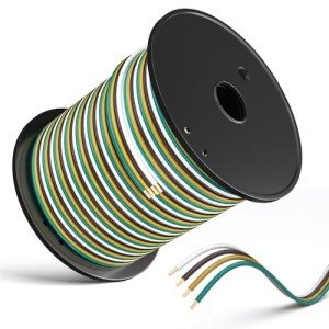 100FT 14 Gauge Trailer Wiring Harness Kit