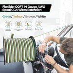 100FT 14 Gauge Trailer Wiring Harness Kit