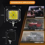 Auxbeam 3-Inch LED Pod Light Bar for Offroad Vehicles