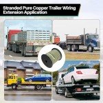 100FT 14 Gauge Trailer Wiring Harness Kit