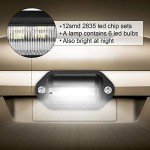 8-Pack Waterproof LED License Plate Lights