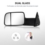 Towing Mirrors for 2009-2018 Dodge Ram Trucks