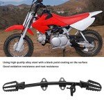 ANKROYU Motorcycle Footpegs Mount Bracket - Black