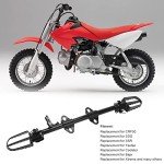 ANKROYU Motorcycle Footpegs Mount Bracket - Black