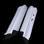 Motorcycle Fork Slider Guards - White (1 Pair)