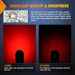 Nilight 6-Inch Oval LED Trailer Tail Lights Set