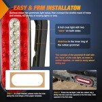 Nilight 6-Inch Oval LED Trailer Tail Lights Set