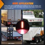 Nilight 6-Inch Oval LED Trailer Tail Lights Set