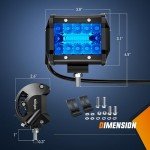 Nilight 4" LED Spot Flood Lights - 2 Pack