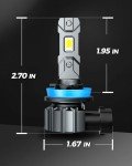 Marsauto H11/H8/H9 Super Bright Fog Light Bulbs