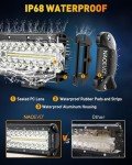 12 Inch LED Light Bar with 4 LED Pods