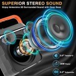 Portable Bluetooth Karaoke Machine with 2 Microphones